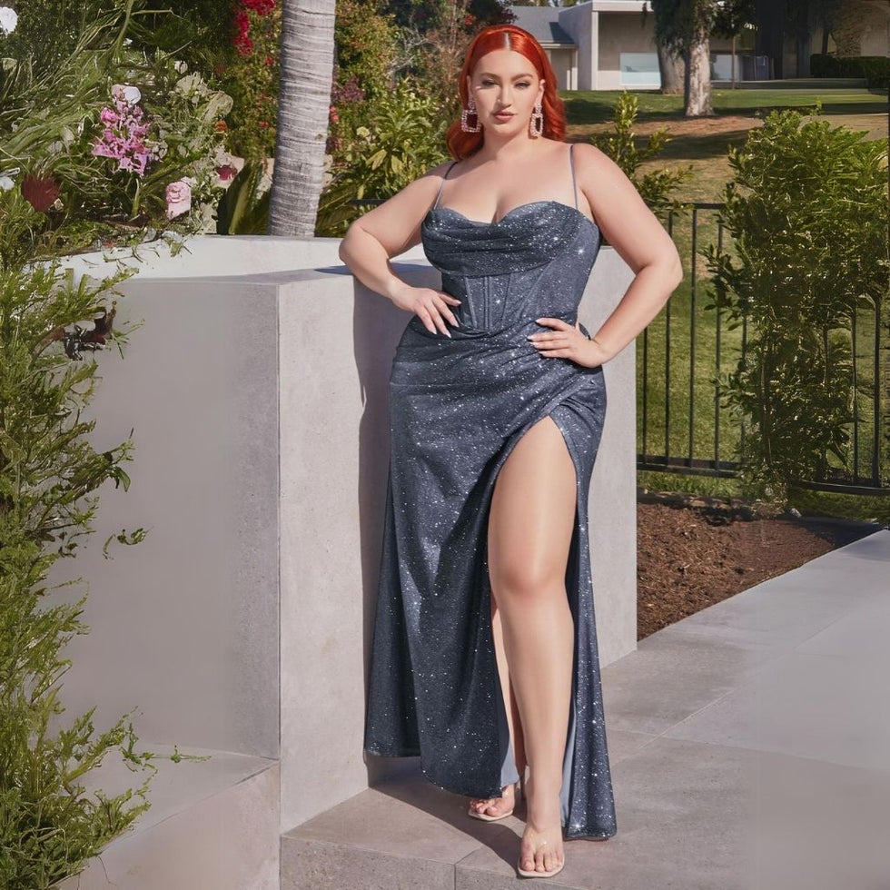 Plus Size Silver & Gray Dresses