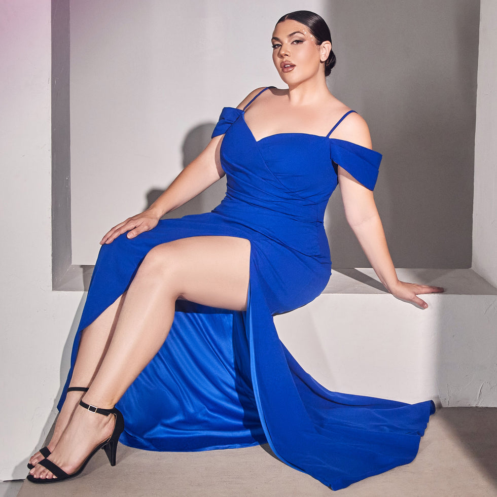 Plus Size Blue Dresses