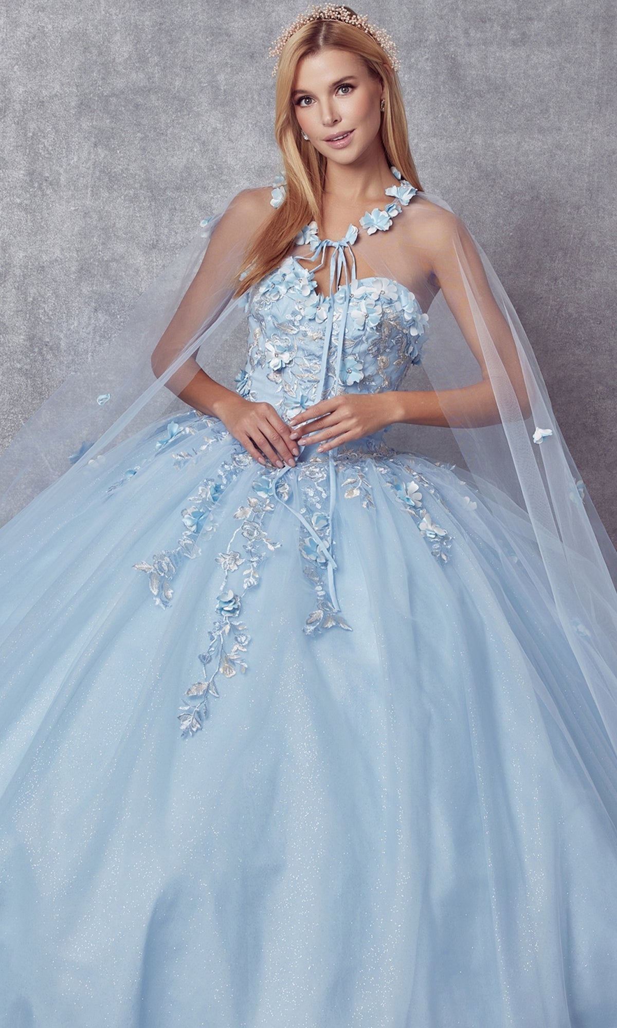 Juliet 1435 Strapless Ball Gown Quinceañera Dress