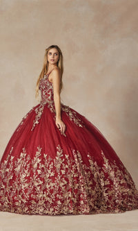 Juliet 1442 Quinceañera Dress with Sheer Cape