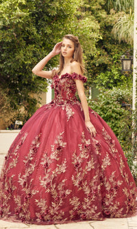 Juliet 1447 Off-the-Shoulder Quinceañera Dress