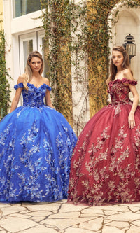 Juliet 1447 Off-the-Shoulder Quinceañera Dress