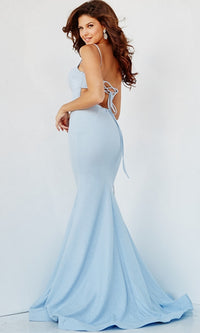 Lace-Up Open-Back Long Mermaid Prom Dress JVN08467