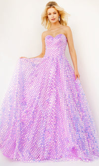 Jovani Strapless Sweetheart Long Prom Dress 08605