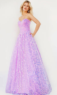 Jovani Strapless Sweetheart Long Prom Dress 08605