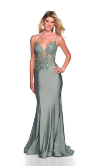 Long Prom Dress: Dave & Johnny A10442