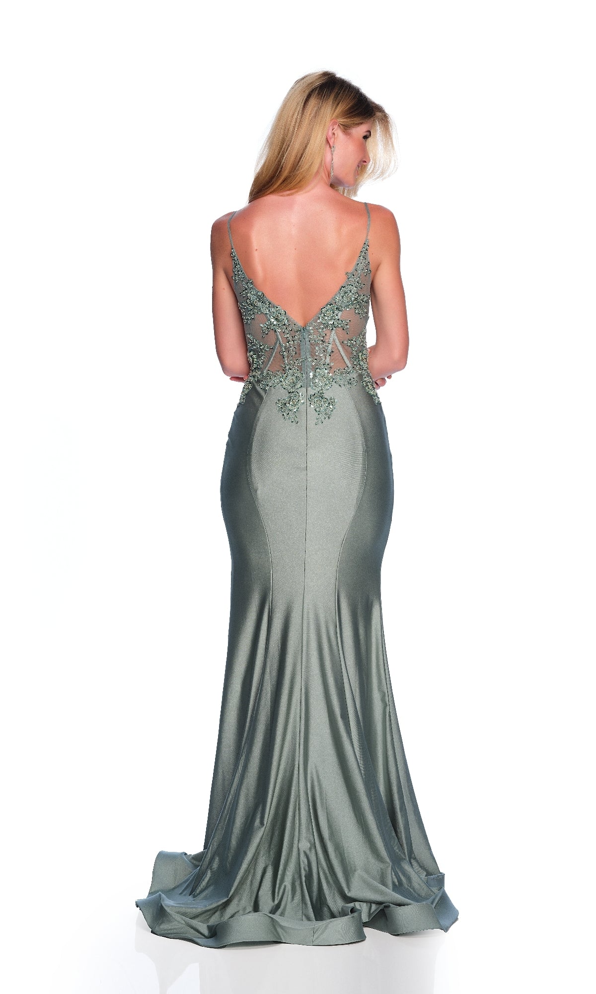 Long Prom Dress: Dave & Johnny A10442