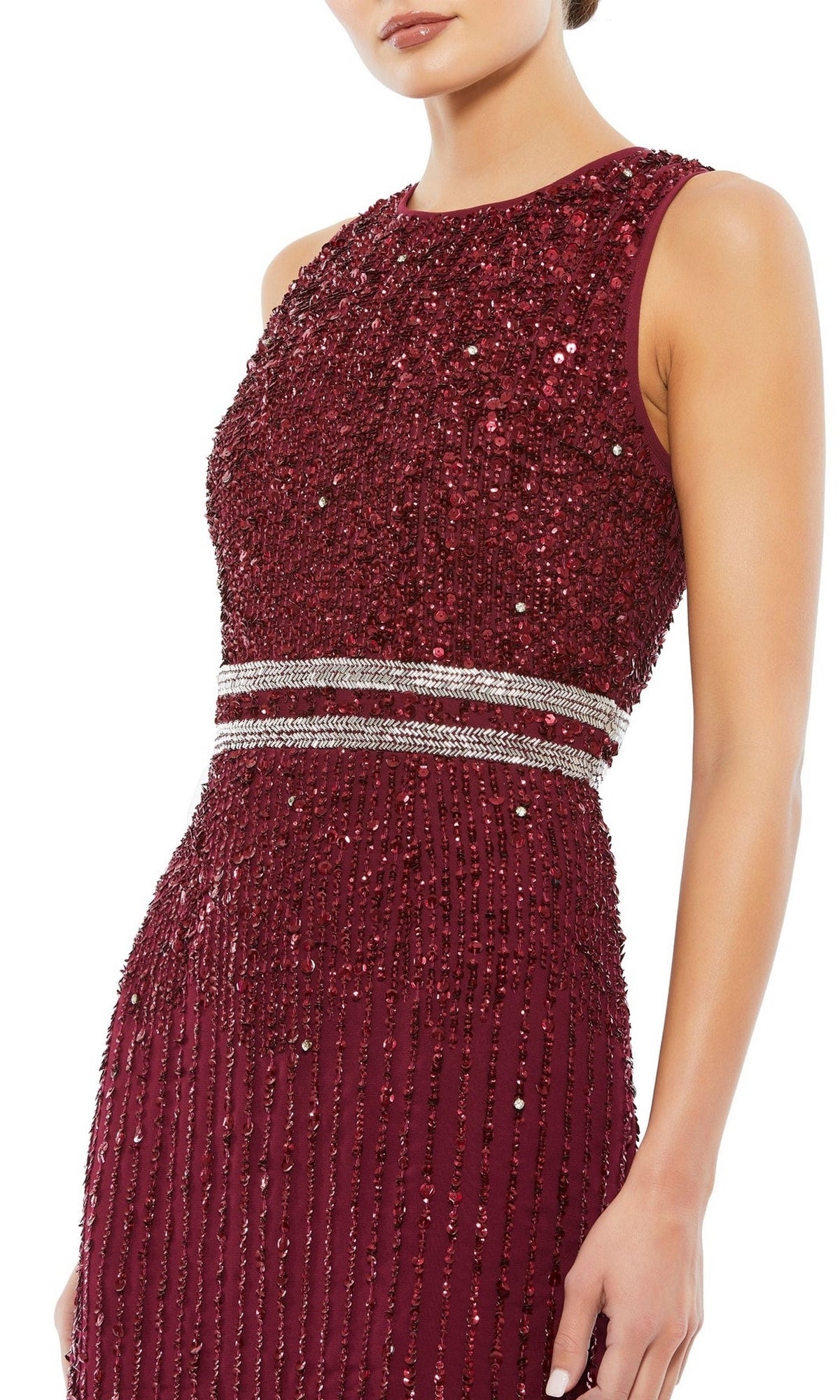 Short Sequin Wedding Guest Dress: Mac Duggal 10509