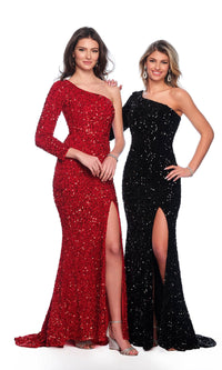 Long Prom Dress: Dave & Johnny 10892