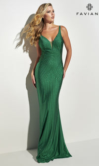 Heat Stone Faviana Long Prom Dress 11022