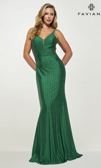 Heat Stone Faviana Long Prom Dress 11022