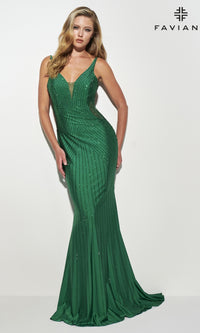 Heat Stone Faviana Long Prom Dress 11022