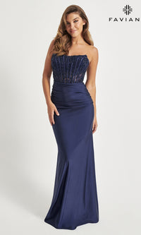 Corset Faviana Strapless Long Formal Dress 11081