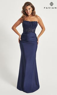 Corset Faviana Strapless Long Formal Dress 11081