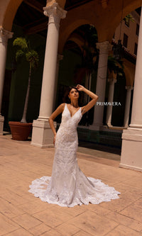 Long Wedding Dress 11101 by Primavera