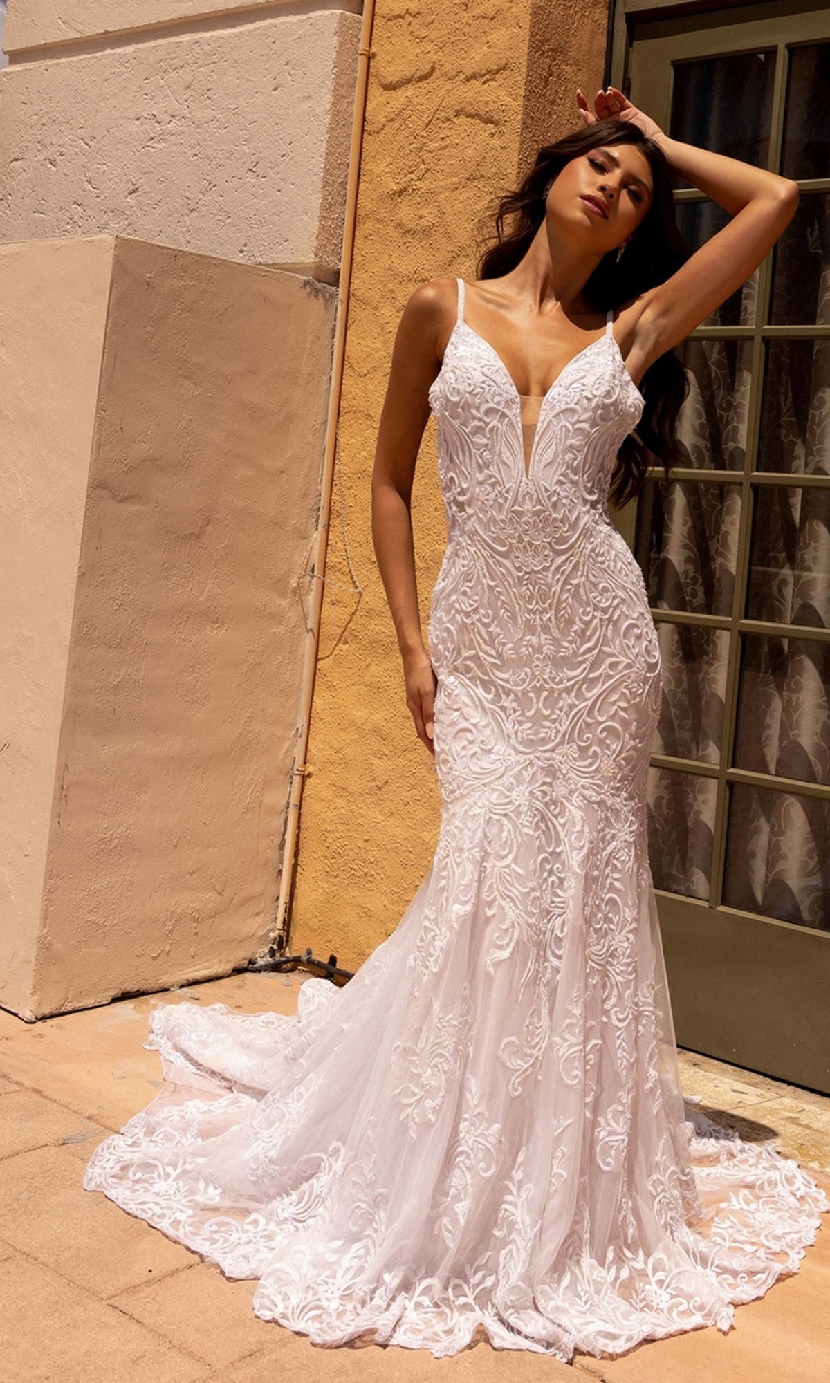 Long Wedding Dress 11105 by Primavera