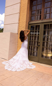 Long Wedding Dress 11105 by Primavera