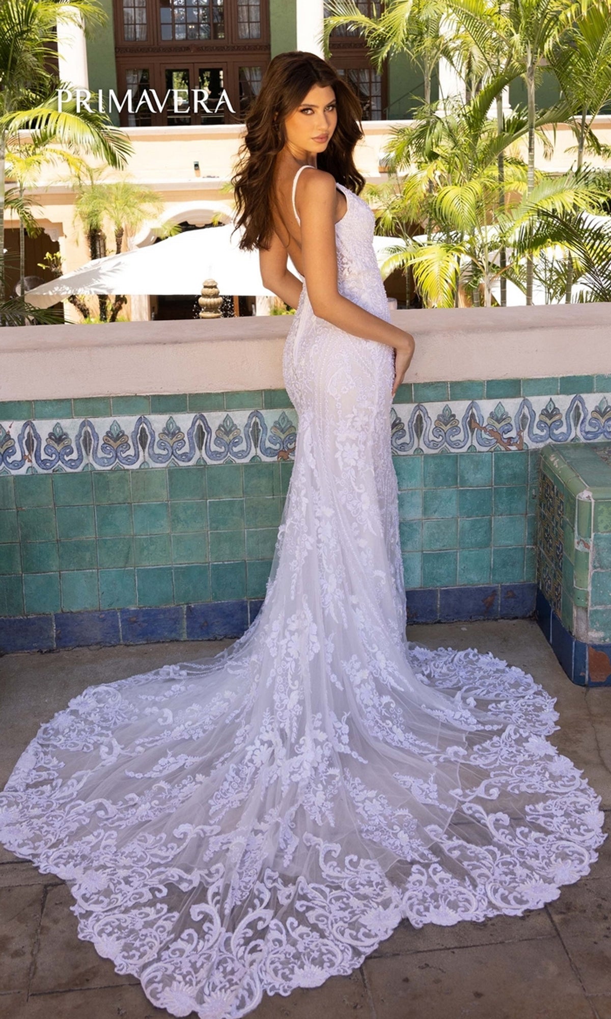 Long Wedding Dress 11106 by Primavera