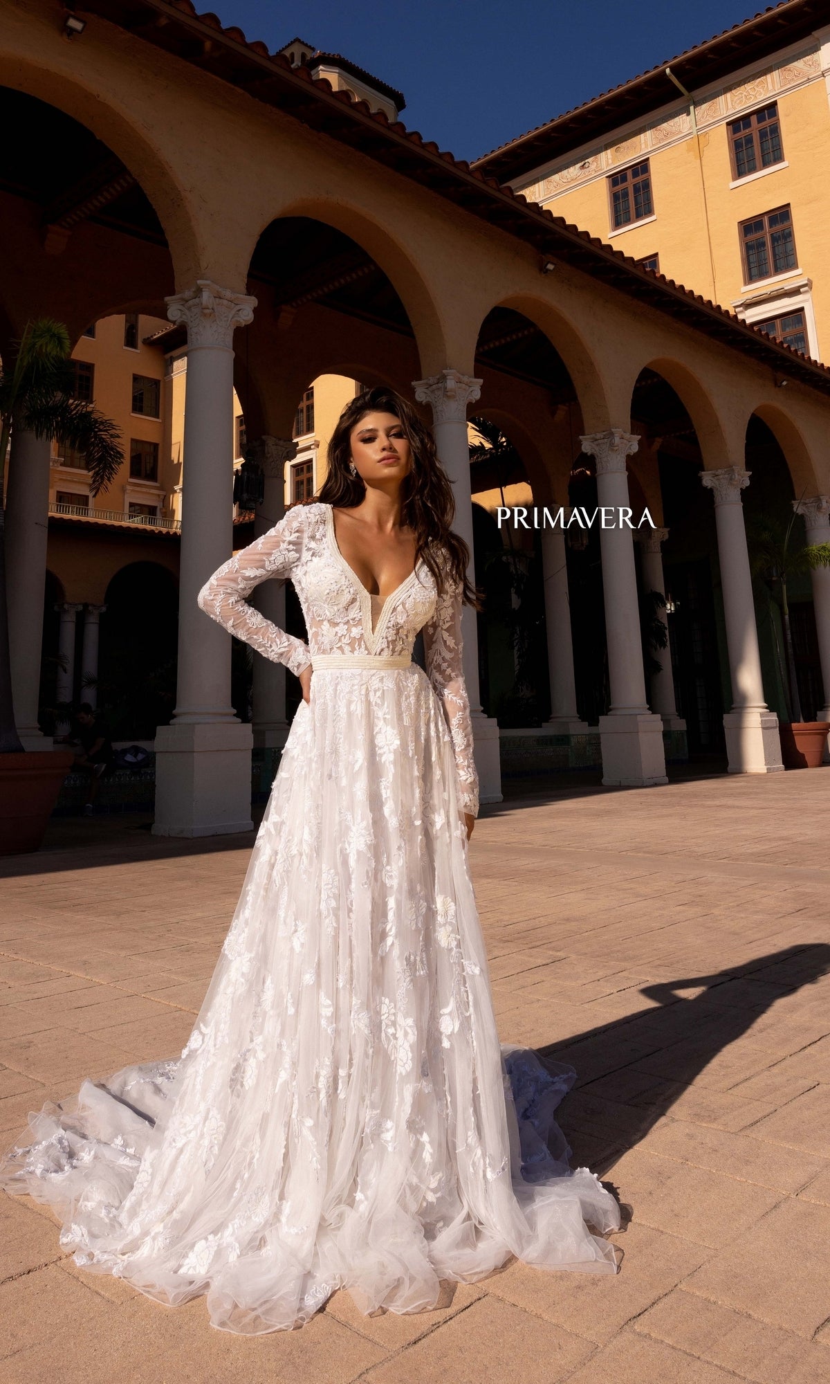 Long Wedding Dress 11111 by Primavera