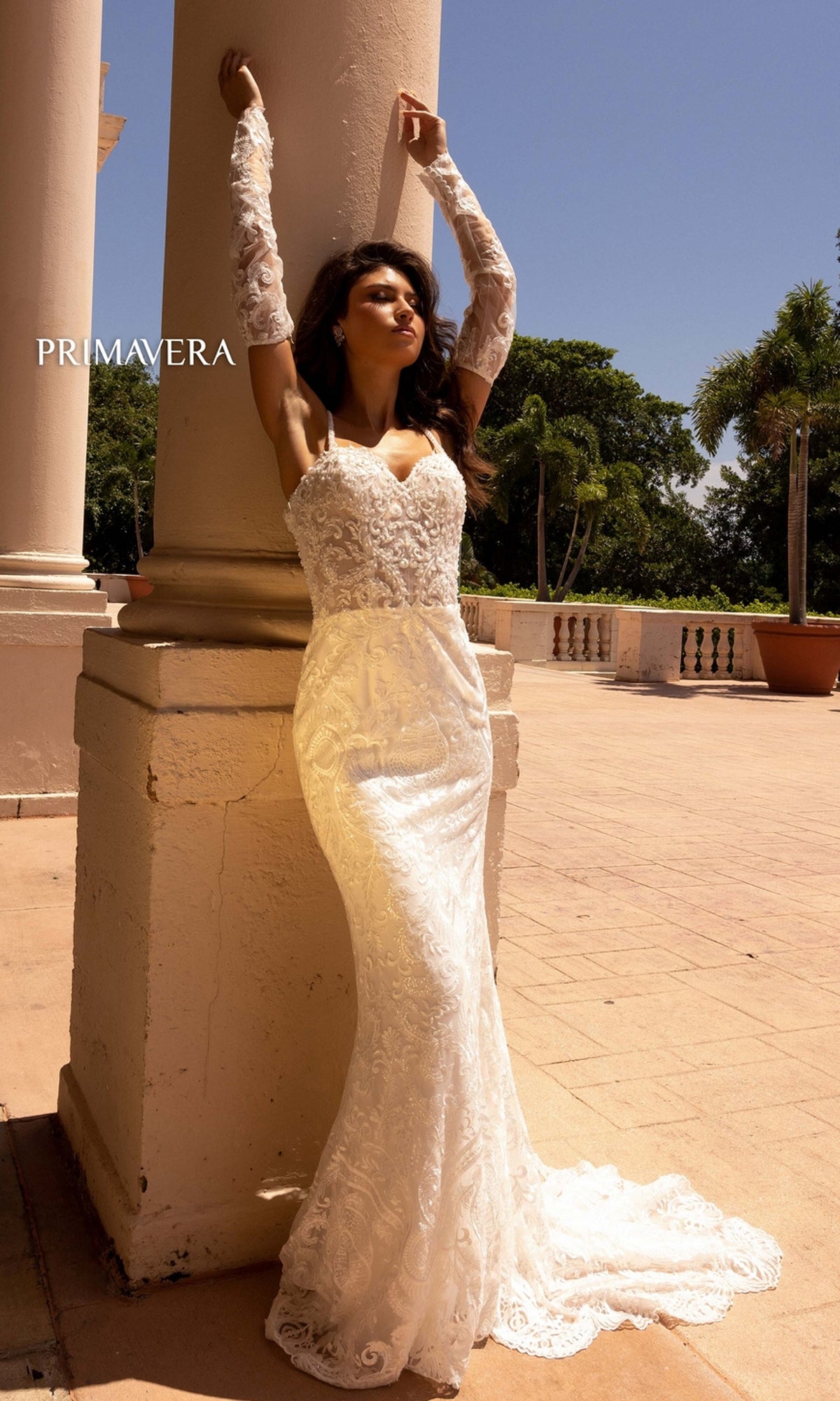 Long Wedding Dress 11131 by Primavera