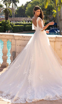 Long Wedding Dress 11134 by Primavera