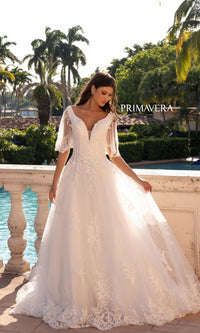 Long Wedding Dress 11134 by Primavera