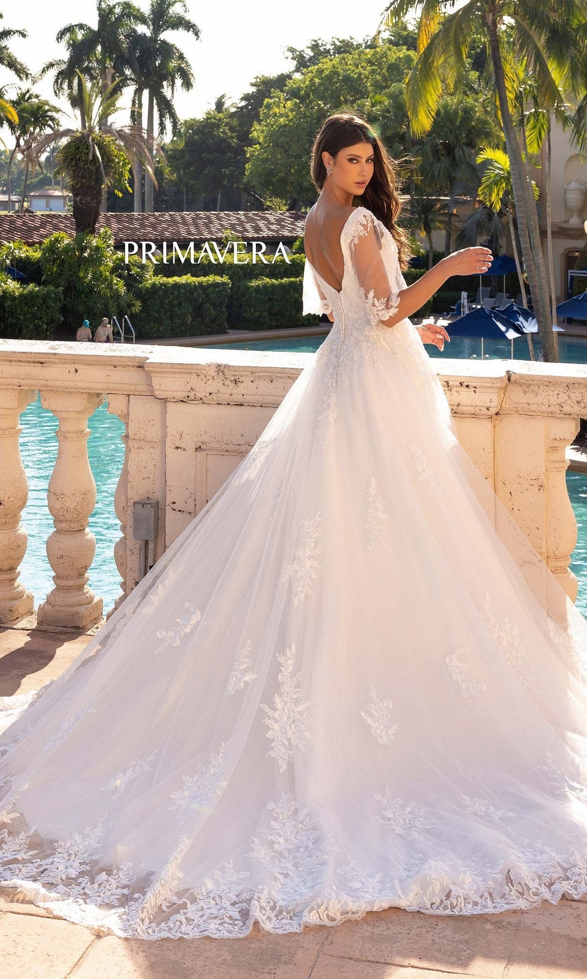 Long Wedding Dress 11134 by Primavera