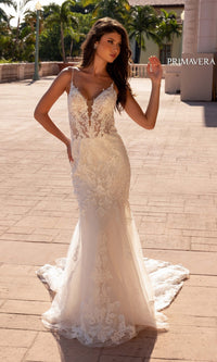 Long Wedding Dress 11137 by Primavera