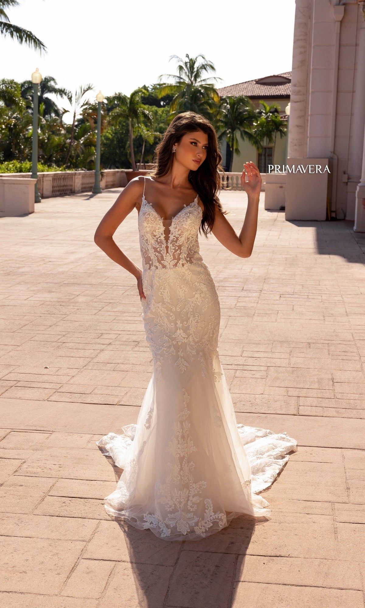 Long Wedding Dress 11137 by Primavera