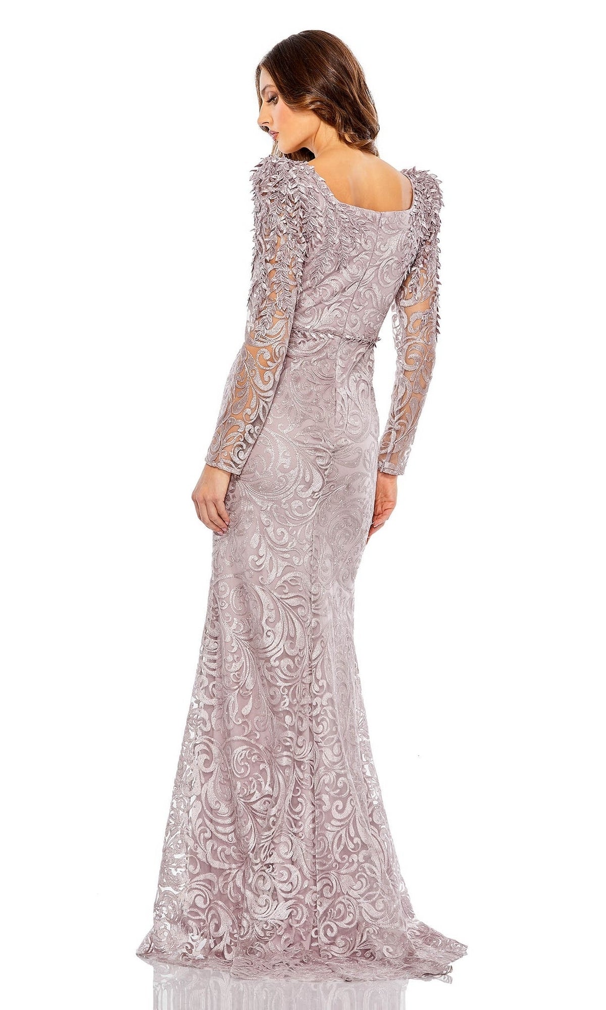 Long Sleeve Long Formal Gown: Mac Duggal 11187