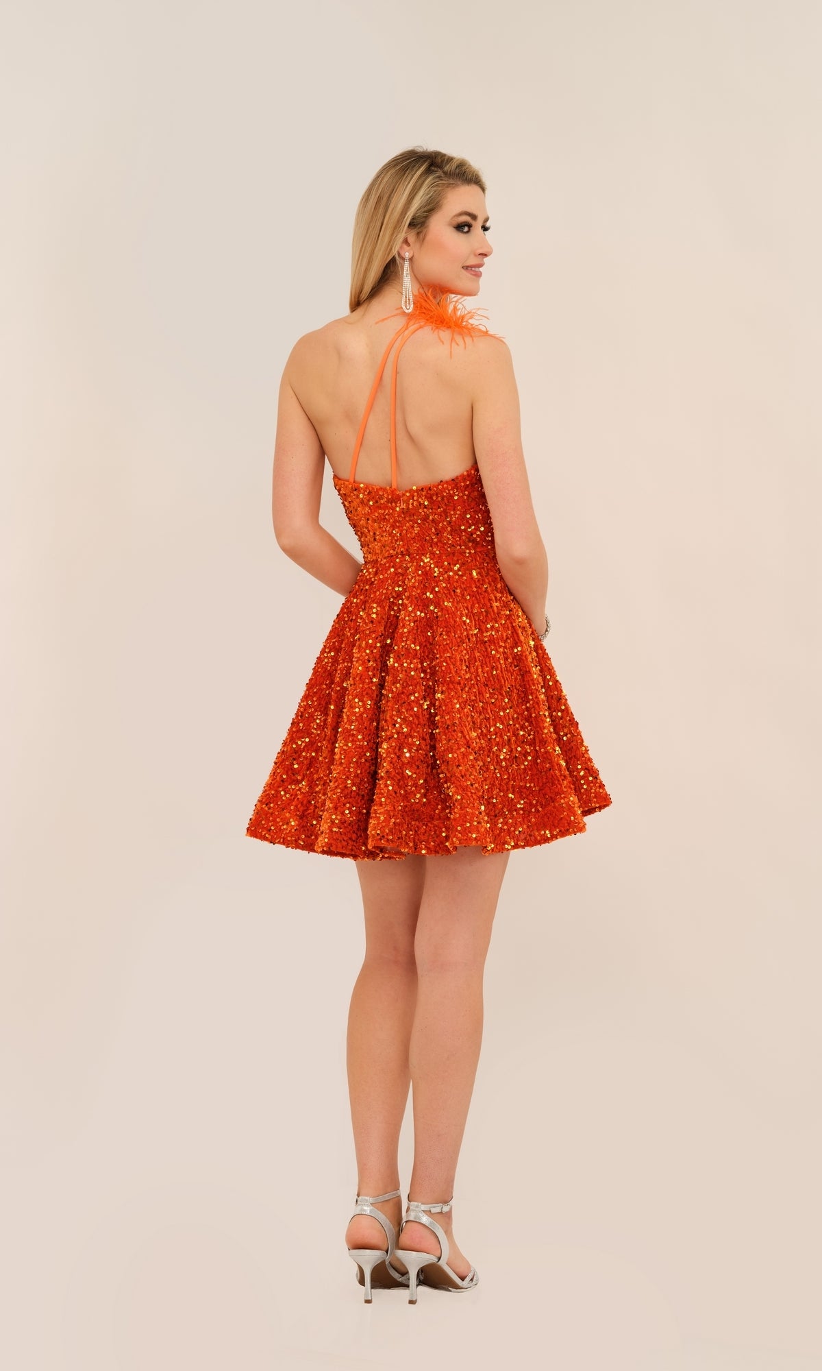 Dave and Johnny Short Sequin Hoco Dress 11189