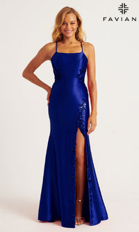 Beaded Mermaid Prom Dress: Faviana 11205