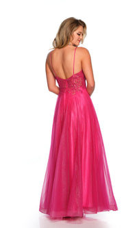 Dave and Johnny Long Fuchsia Pink Prom Dress 11243