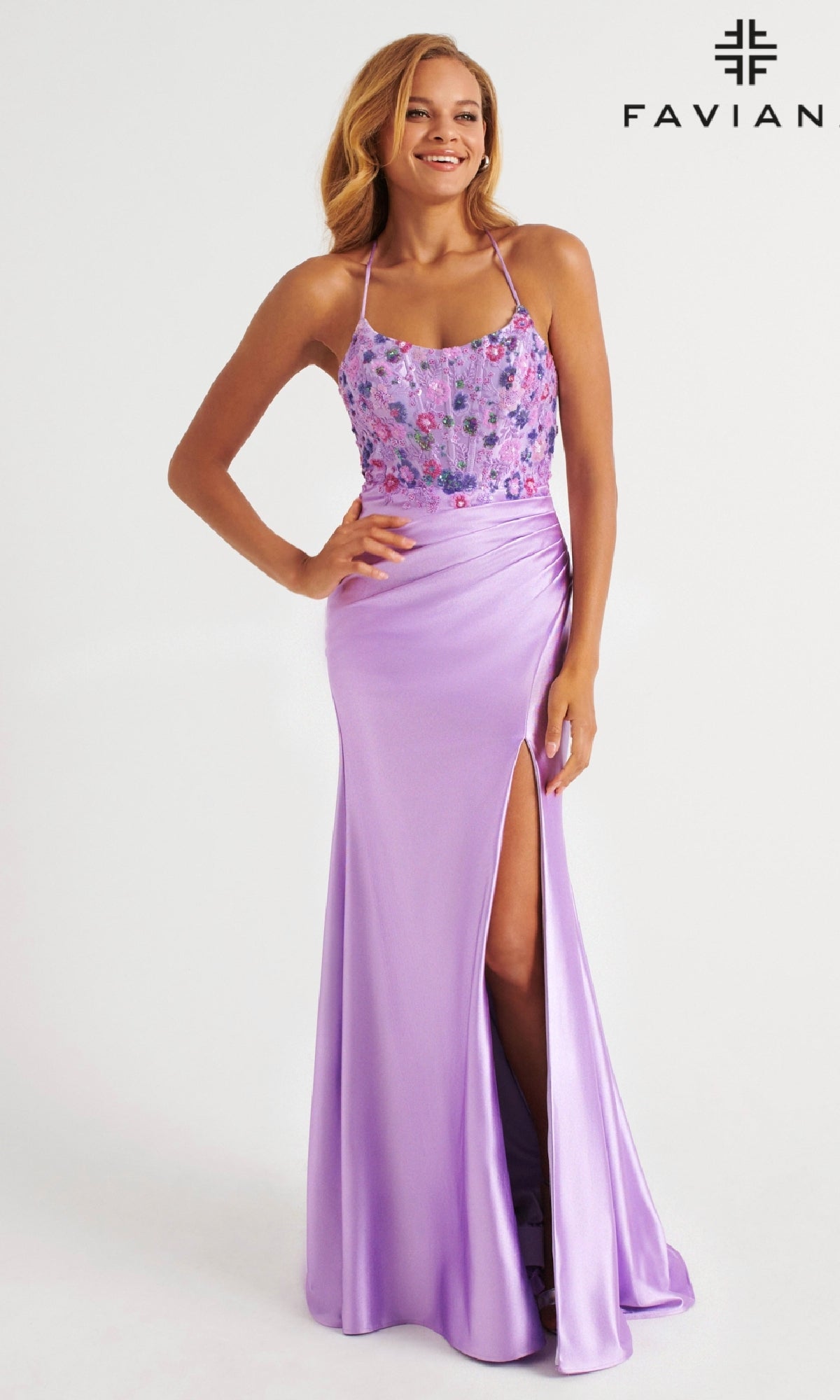 Long Prom Dress: Faviana 11252