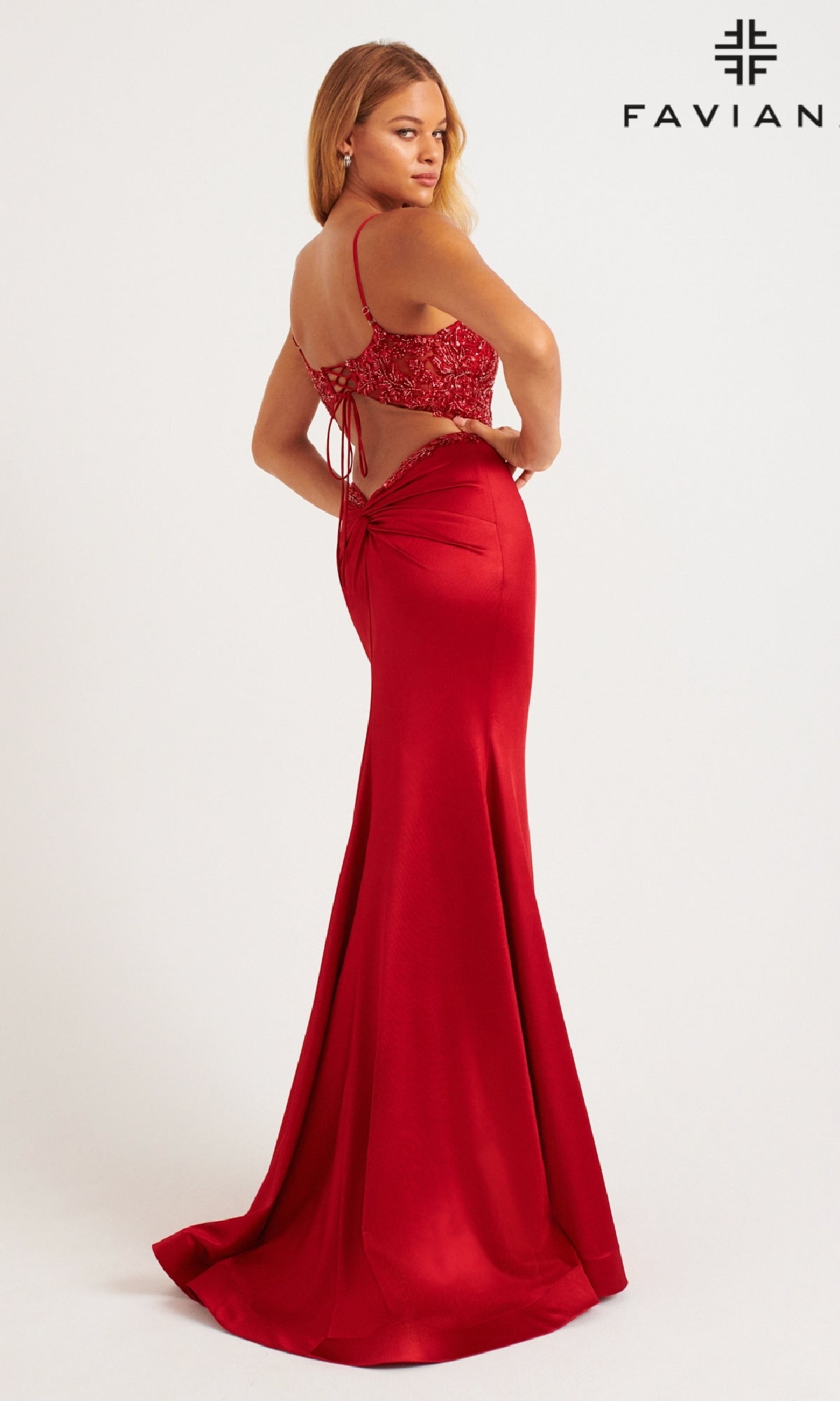 Long Prom Dress: Faviana 11256