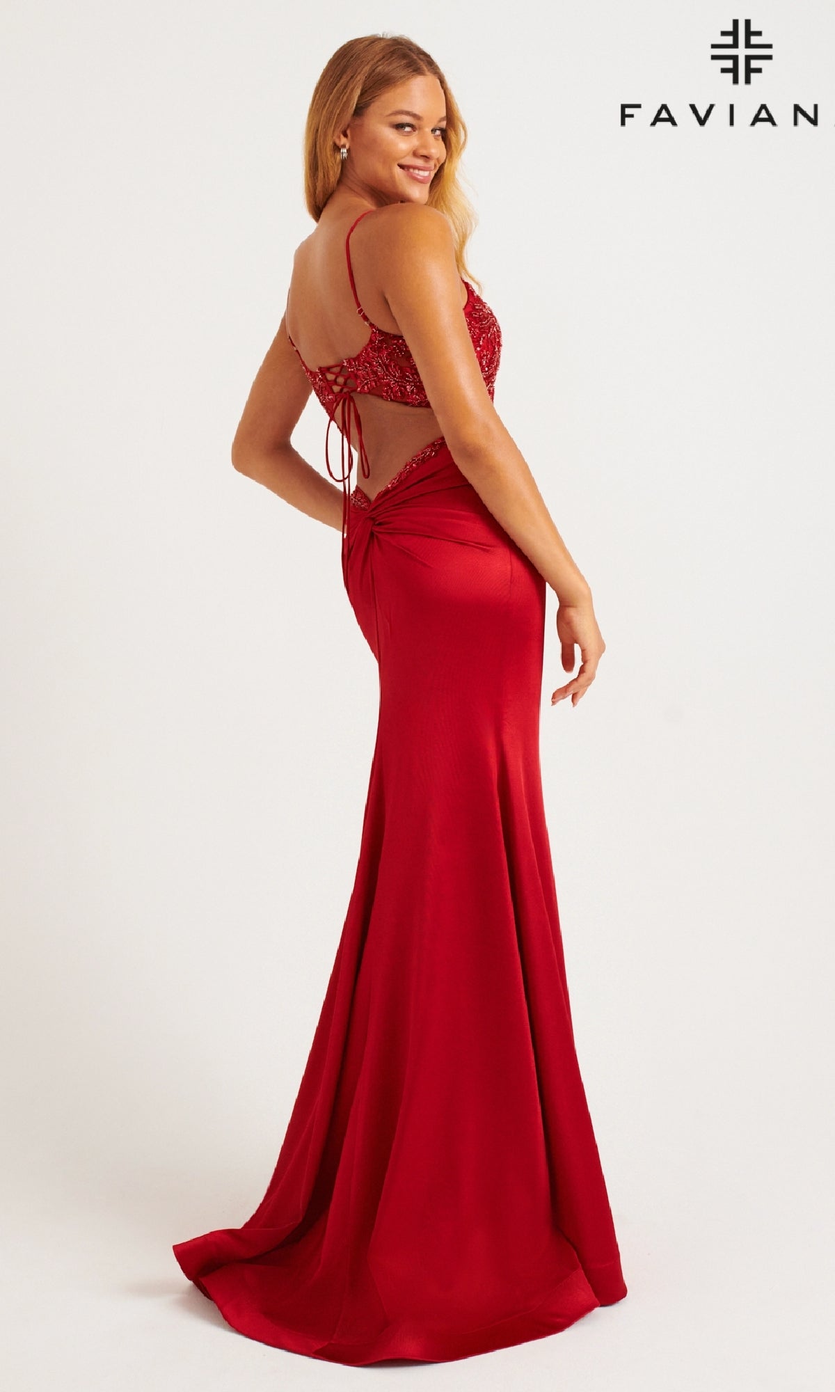 Long Prom Dress: Faviana 11256