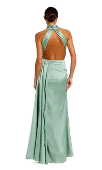 High-Neck Long Prom Dress: Mac Duggal 11642