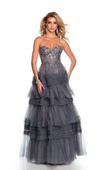 Dave & Johnny Long Prom Dress 11667