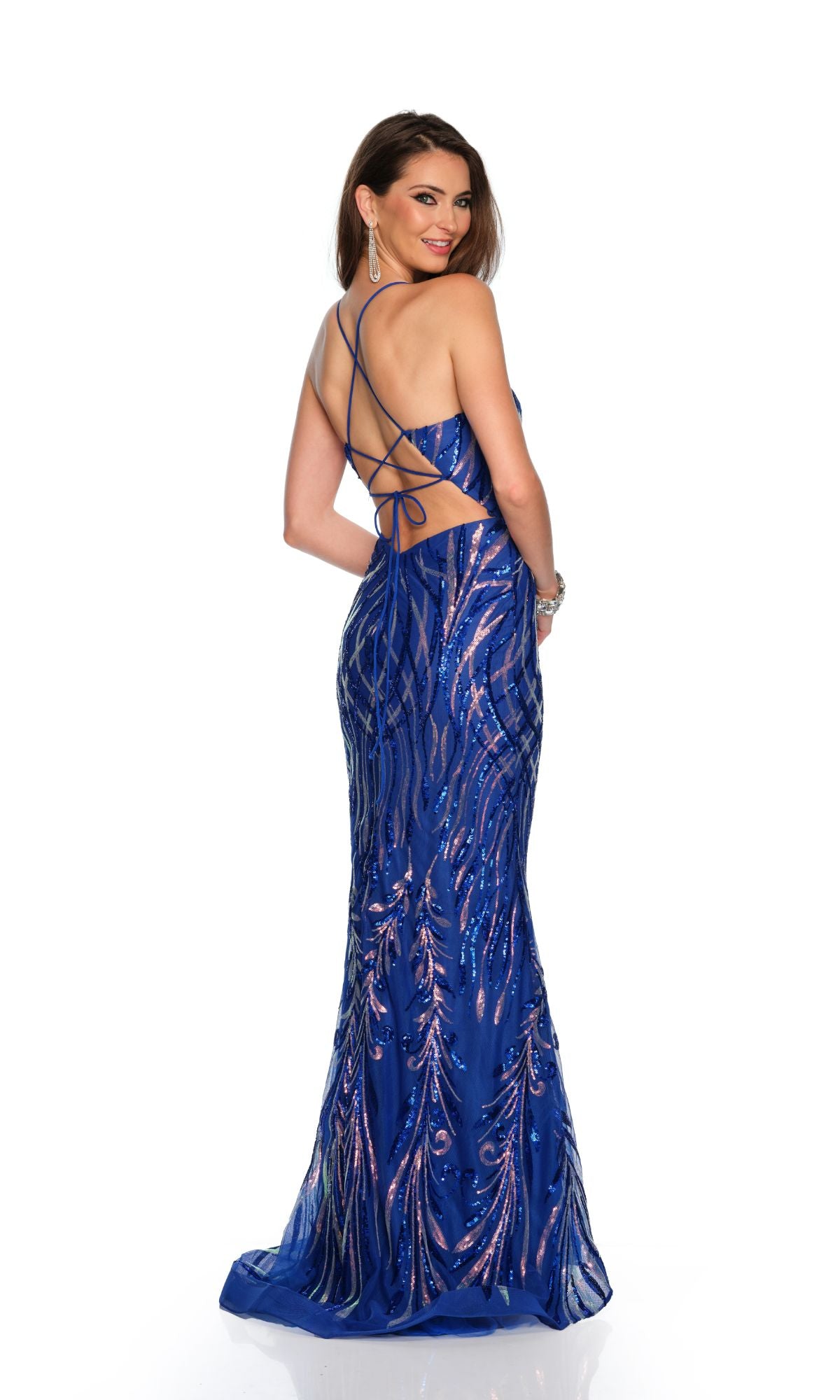 Dave & Johnny Long Prom Dress 11671