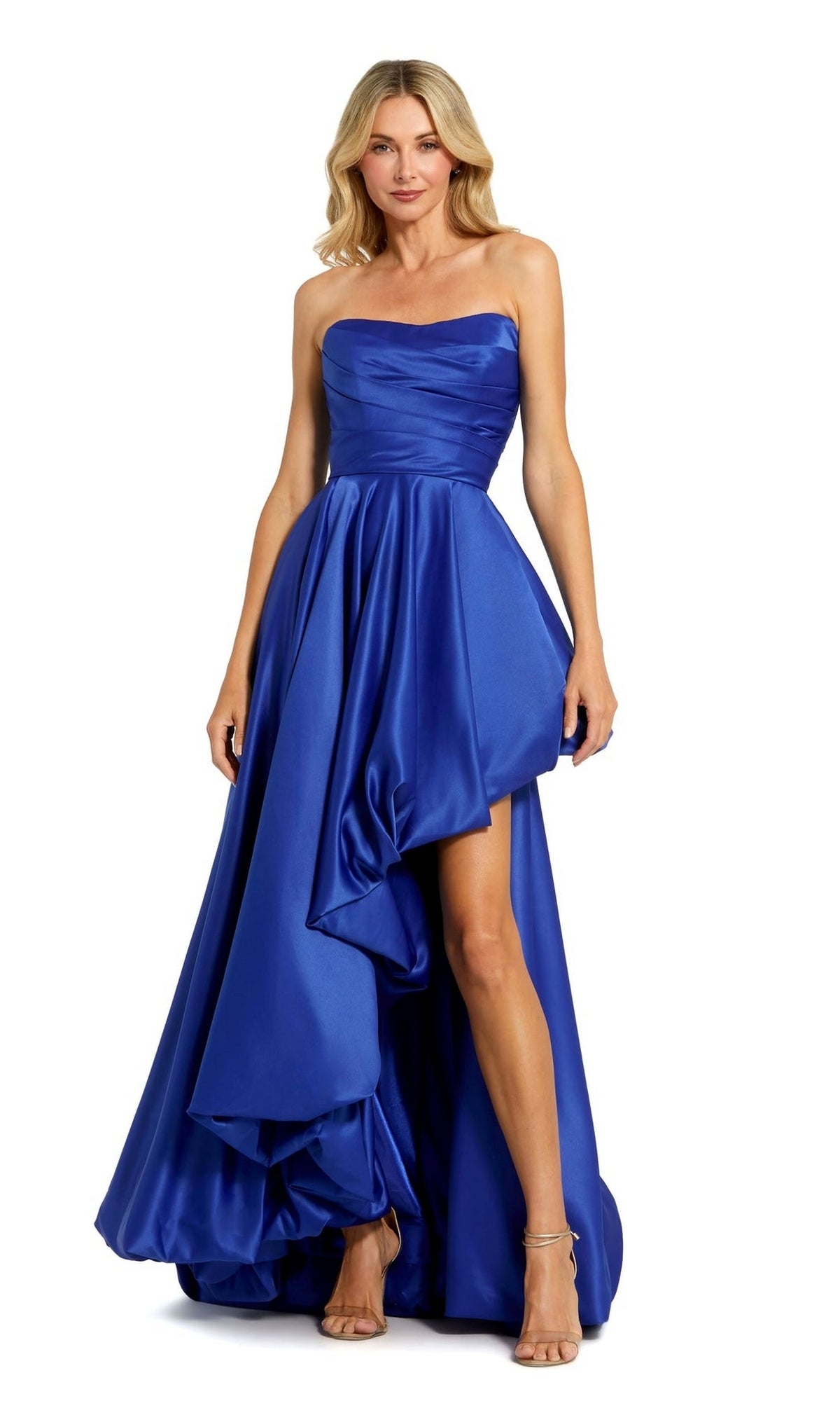 Strapless Balloon Prom Dress: Mac Duggal 11685