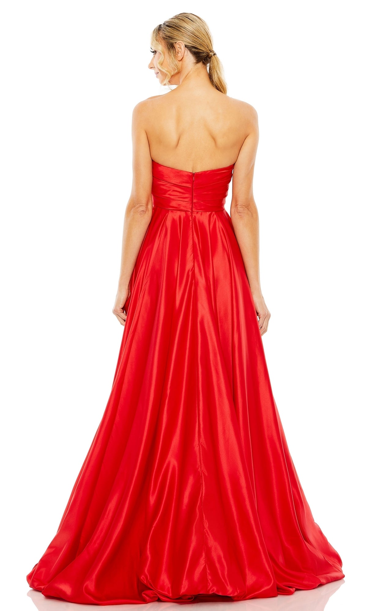 Strapless Balloon Prom Dress: Mac Duggal 11685