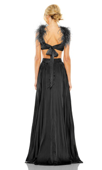 Mac Duggal Pleated Cut-Out Black Formal Dress 116871