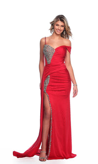 Long Red Prom Dress: Dave & Johnny 11728