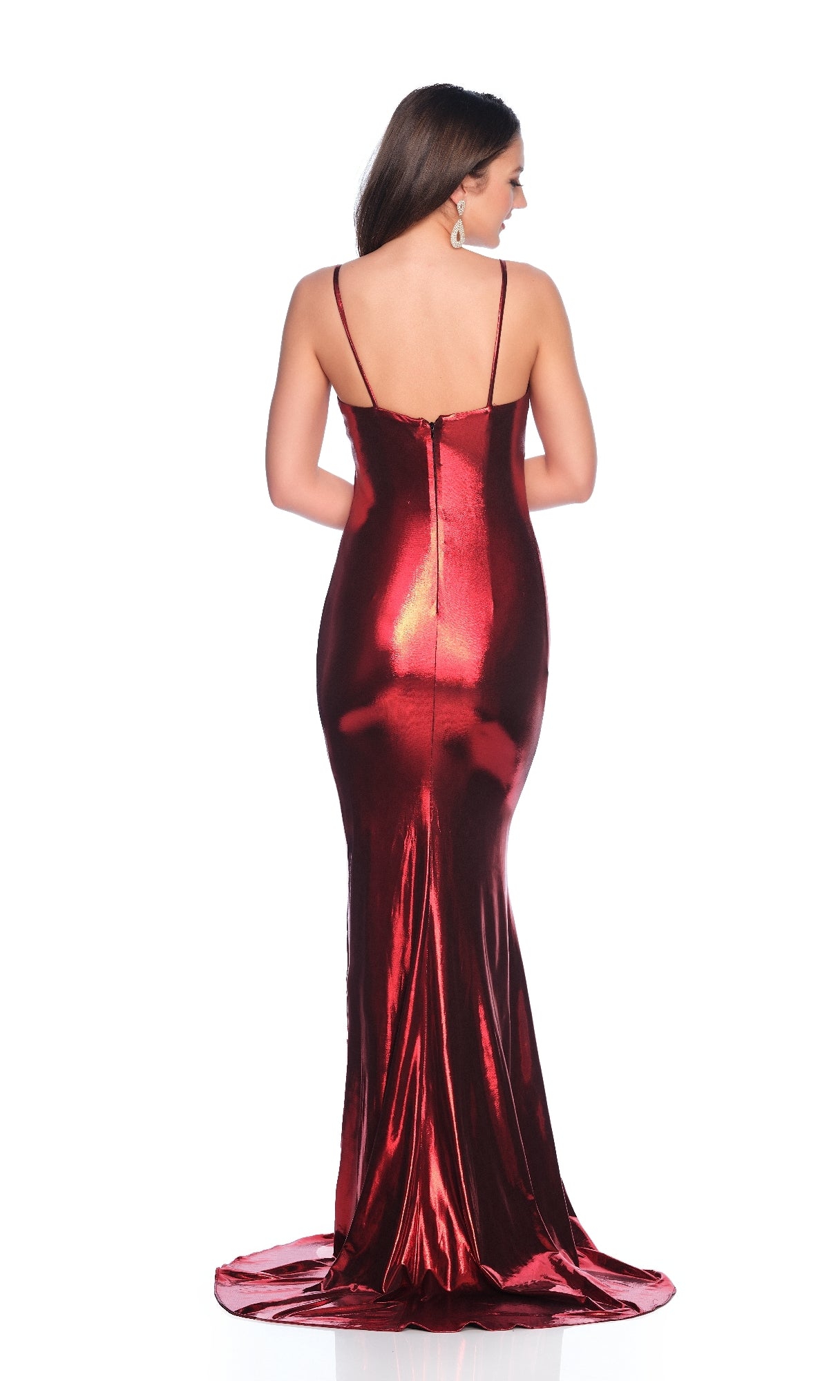 Burgundy Red Prom Dress: Dave & Johnny 11813