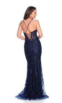 Long Prom Dress: Dave & Johnny 11838