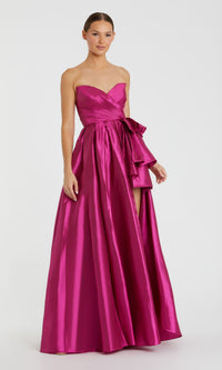 Strapless Pink Prom Ball Gown: Mac Duggal 11892