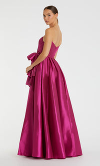 Strapless Pink Prom Ball Gown: Mac Duggal 11892