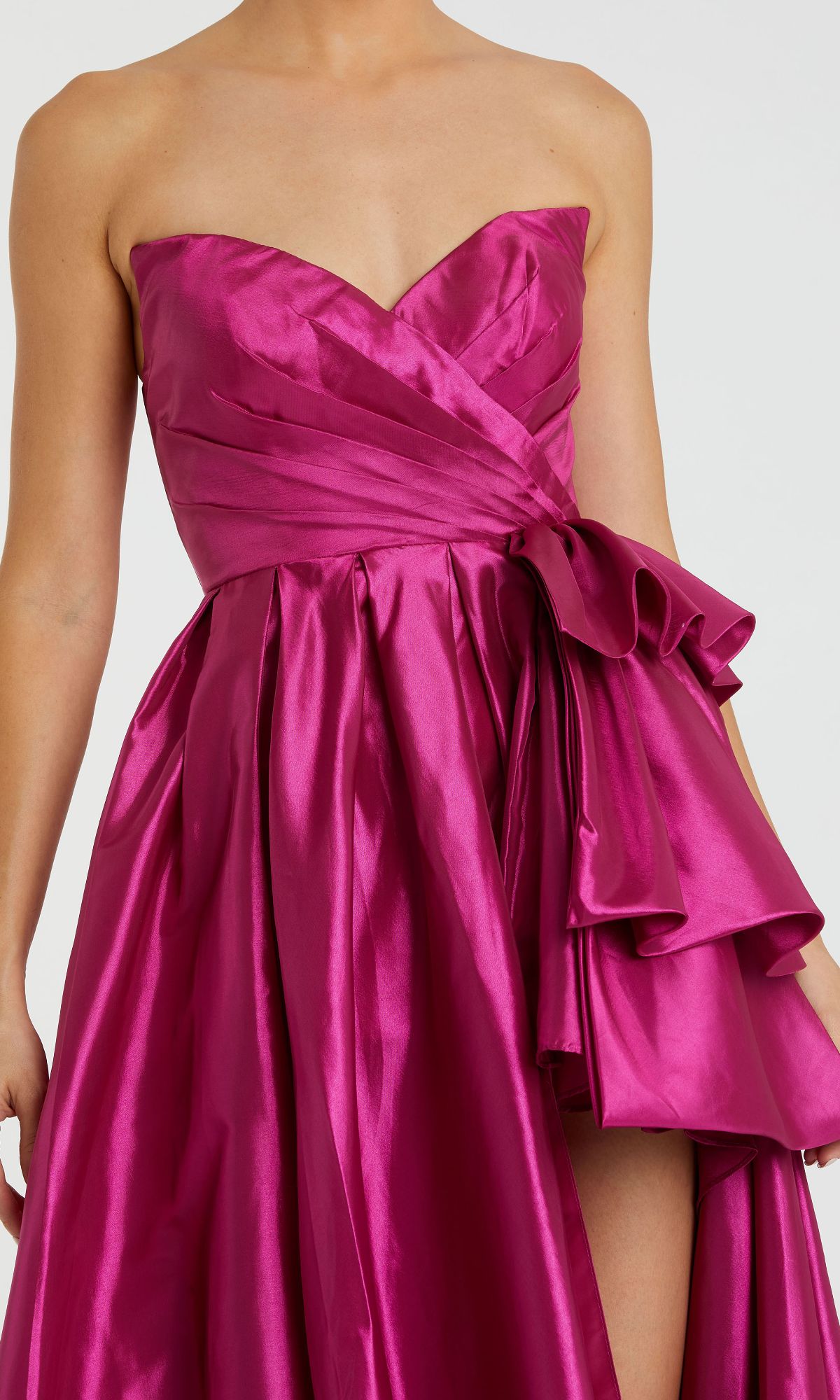 Strapless Pink Prom Ball Gown: Mac Duggal 11892