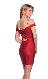 Dave & Johnny Tight Red Short Hoco Dress 11916