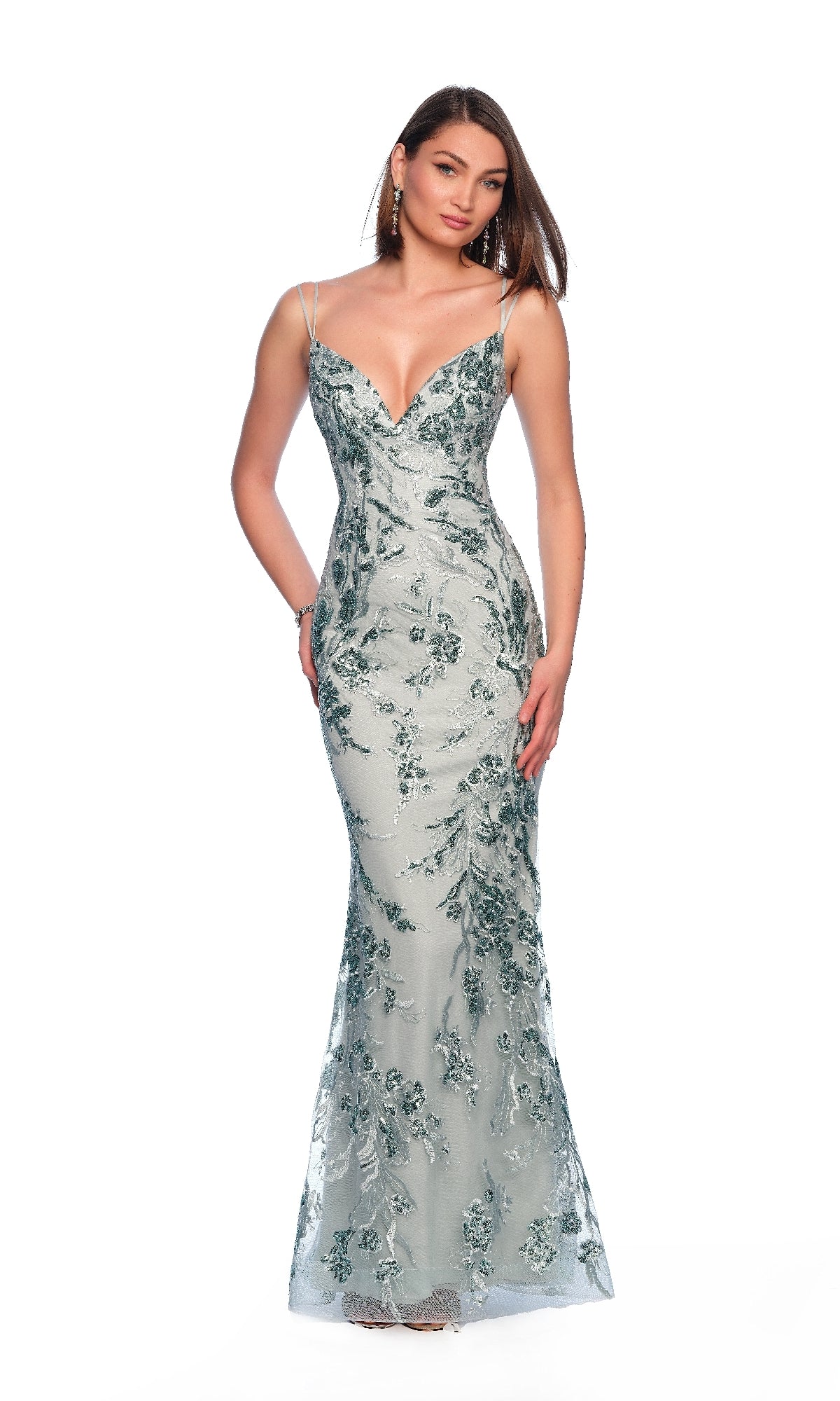 Long Prom Dress: Dave and Johnny 12089